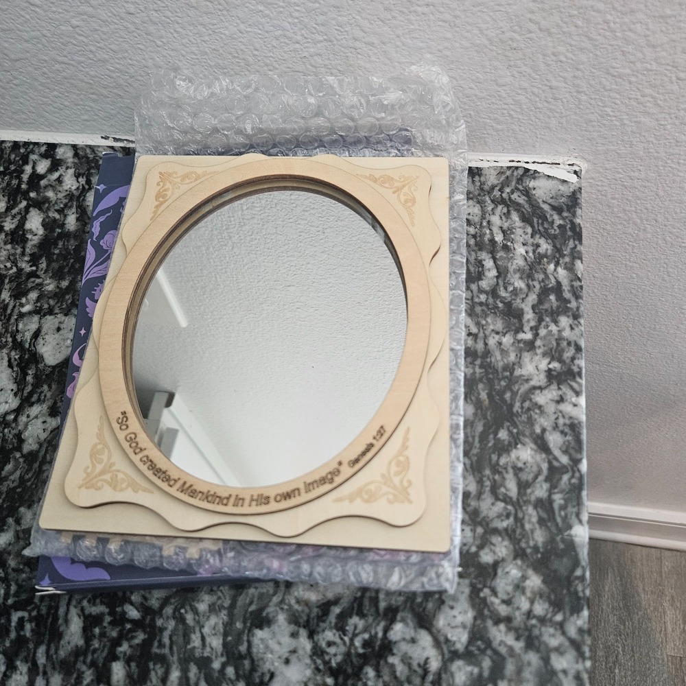 Carved Oval Tabletop Mirror Wooden Frame inspirational